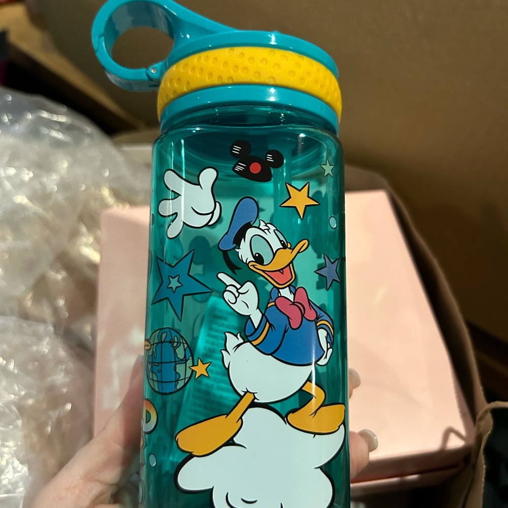 Donald Duck Teal Water Bottle